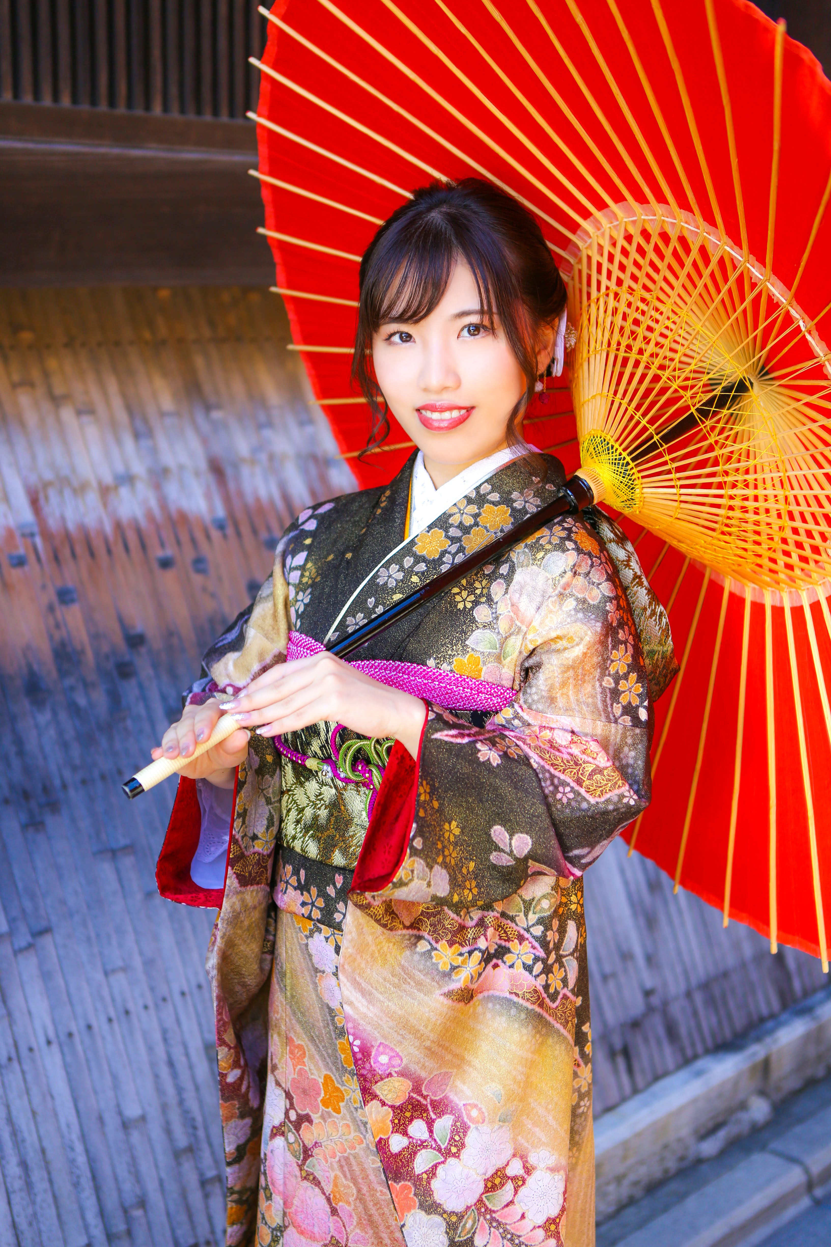furisode nara ikoma obi kimono yamaguchi