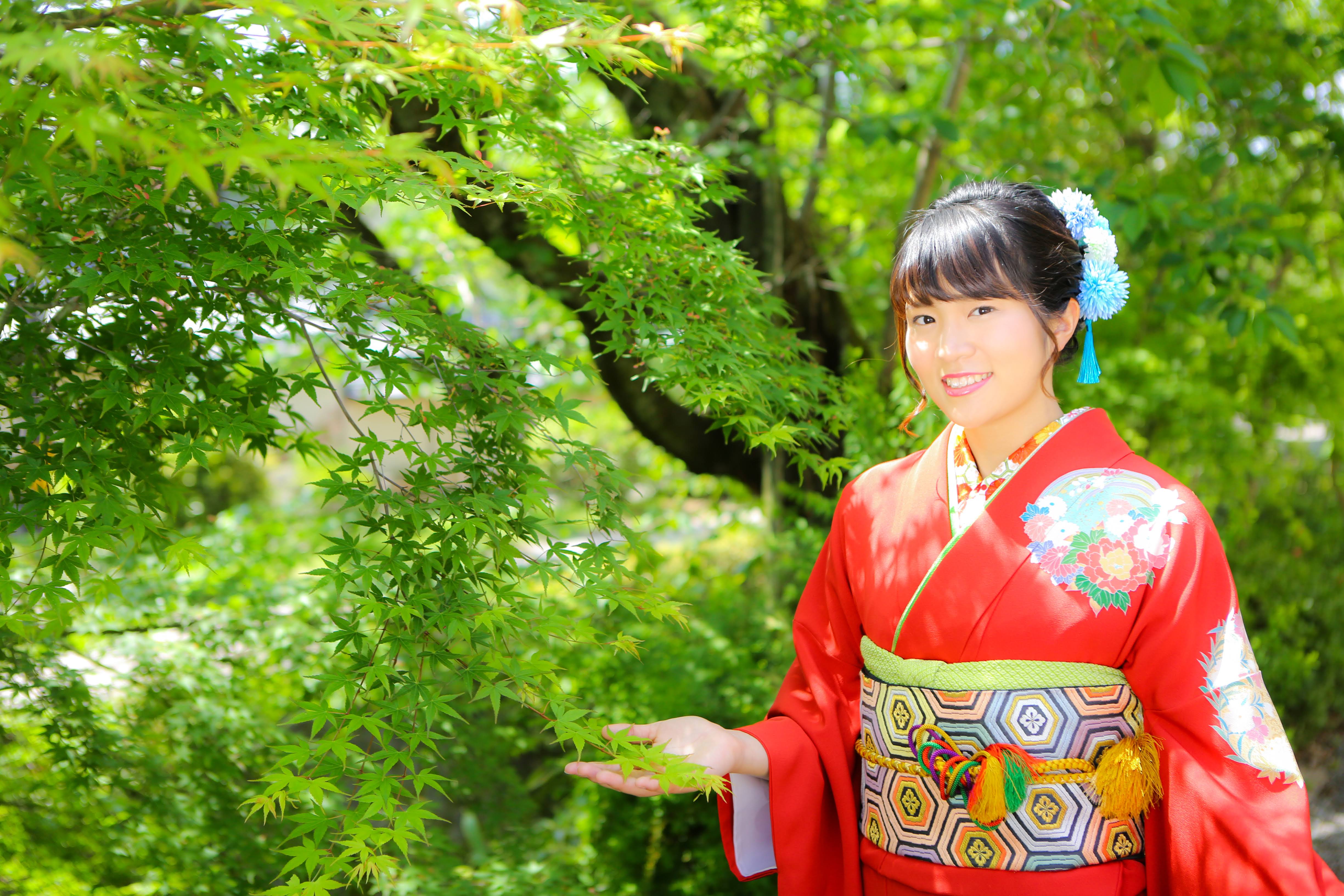 furisode nara ikoma obi kimono yamaguchi