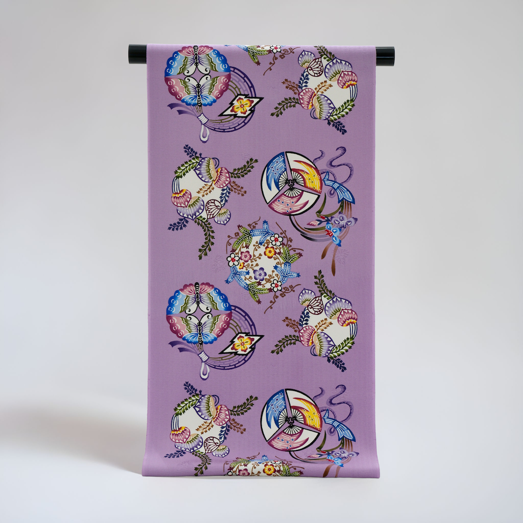 知念冬馬 琉球びんがた 九寸なごや帯 | 帯ときもの やまぐち 洗練され  