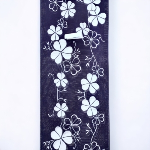竺仙　浴衣　綿絽地染　クローバー　反物価格　52,800円（税込）　奈良　生駒　帯ときもの やまぐち