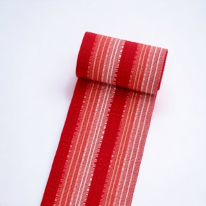 首里道屯織　綿　ており　四寸　半幅帯　伝統的工芸品　桃原真紀子　那覇伝統織物事業協同組合　奈良　生駒　帯ときもの やまぐち