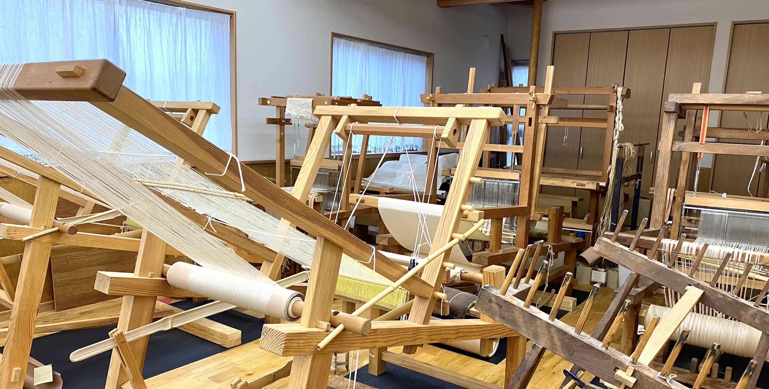 岡井麻布商店　手積み　手織り　本麻　大麻布　奈良晒　奈良　生駒　帯ときもの やまぐち