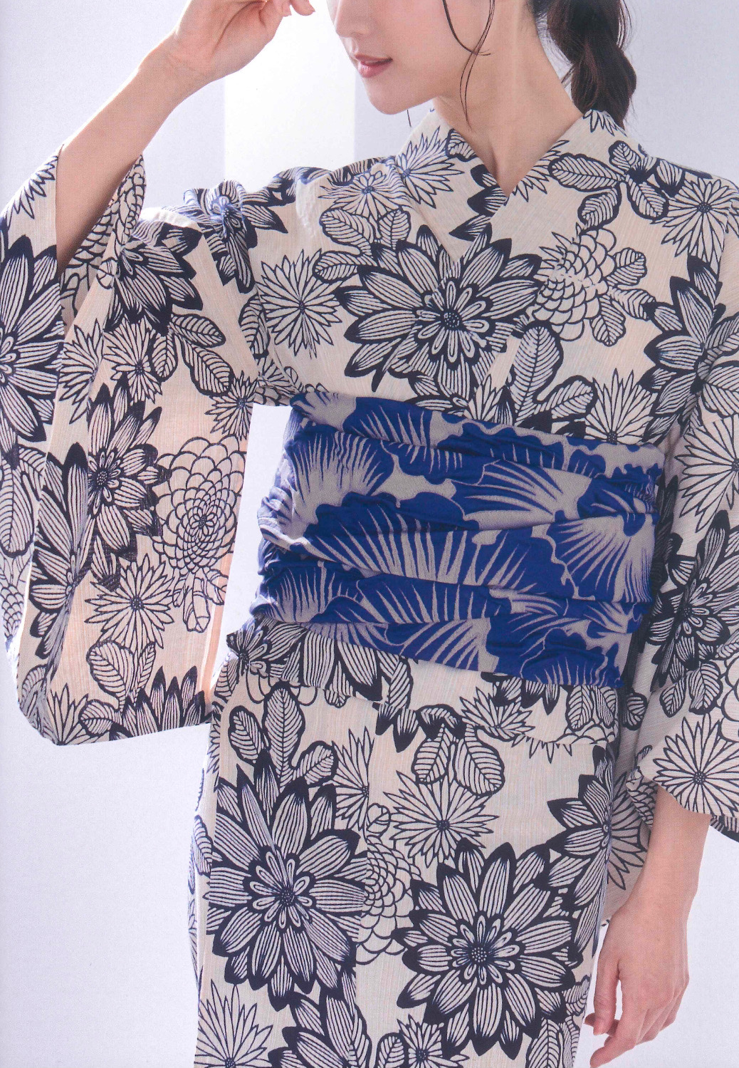 源氏物語 本染 注染 綿麻 ゆかた | 帯ときもの やまぐち 洗練された