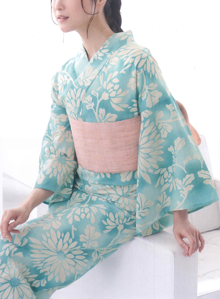 源氏物語 本染 注染 綿麻 ゆかた | 帯ときもの やまぐち 洗練された